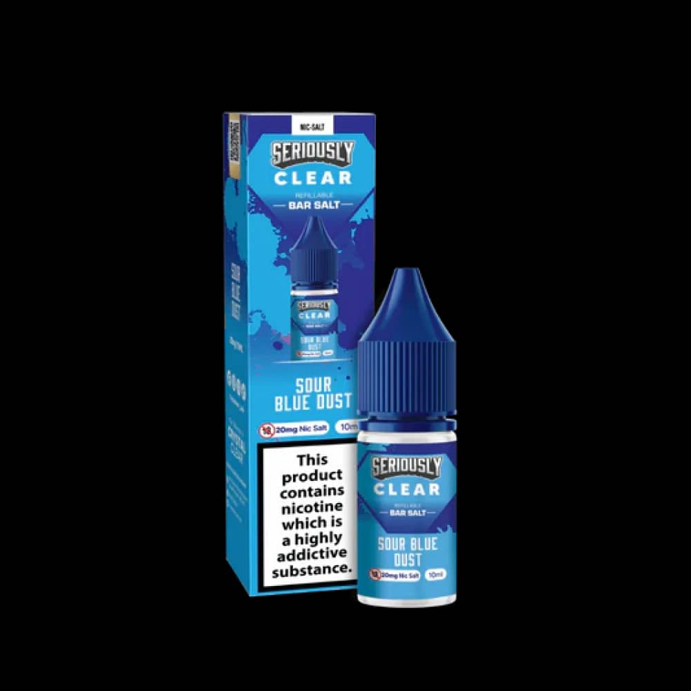 Seriously Clear Bar Salt | 10ml E-liquids Sour Blue Dust 10mg