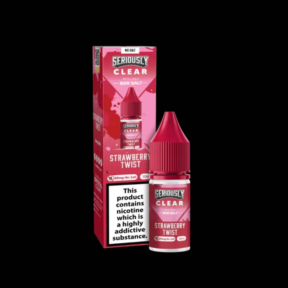 Seriously Clear Bar Salt | 10ml E-liquids Strawberry Twist 10mg