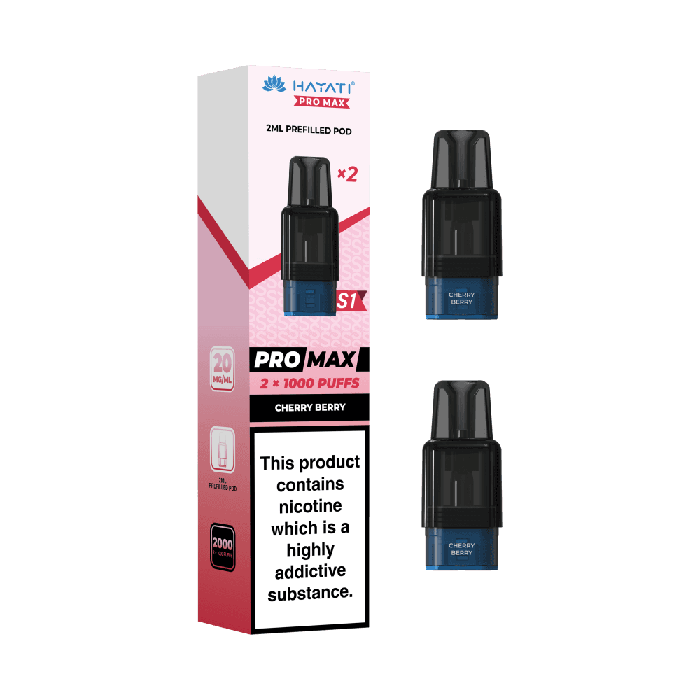 Hayati Pro Max S1 Refill Pods | 1,000 Puffs Cherry Berry