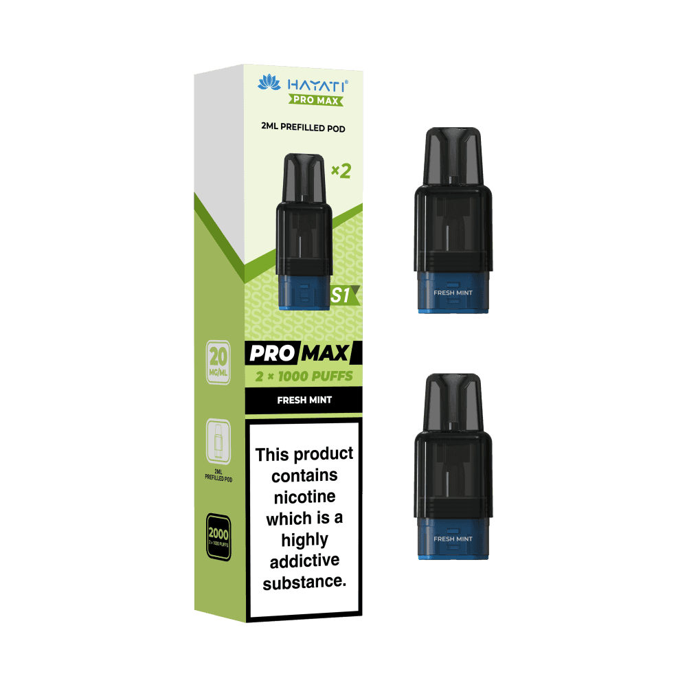 Hayati Pro Max S1 Refill Pods | 1,000 Puffs Fresh Mint