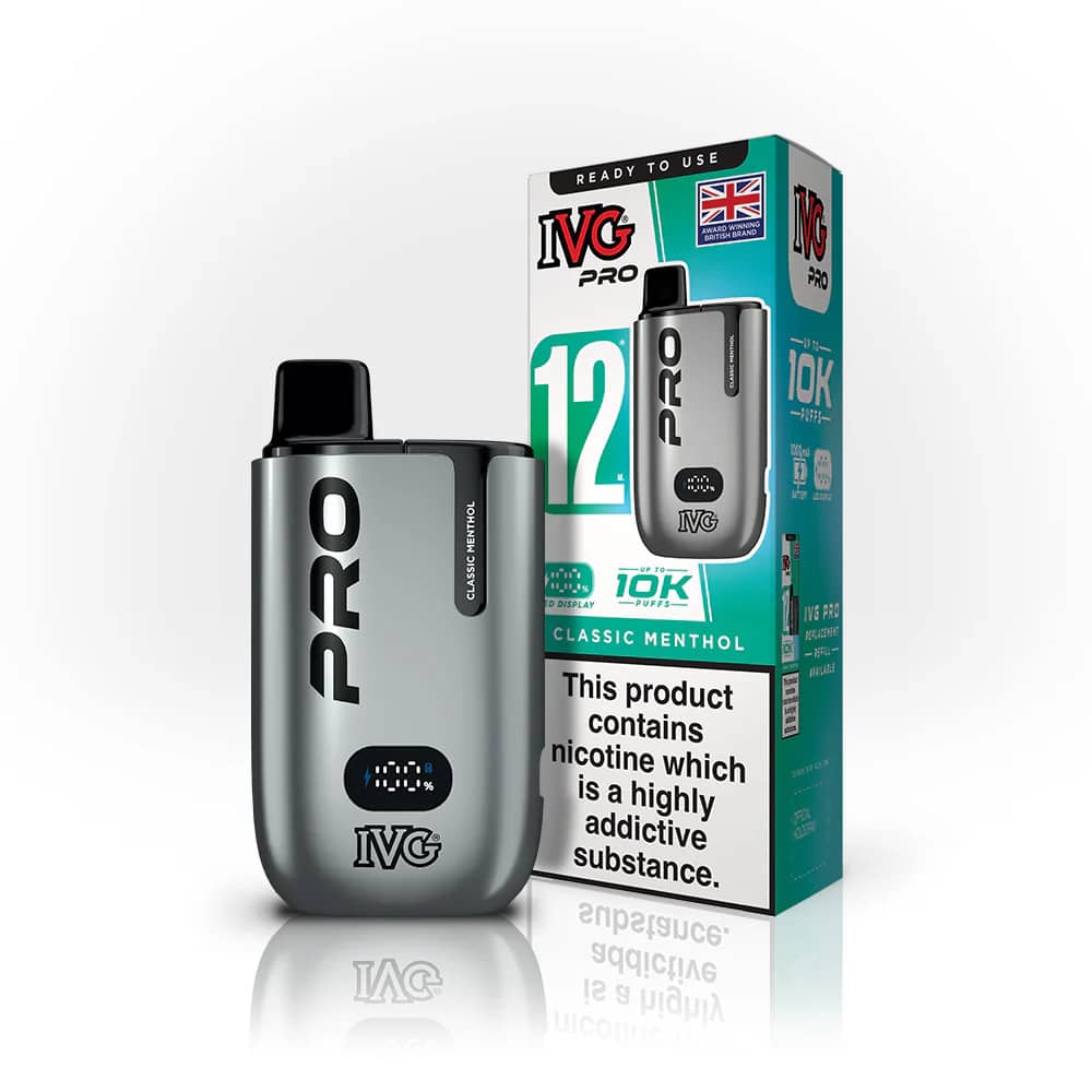 IVG Pro 10k Prefilled Pod Vape Kit Classic Menthol