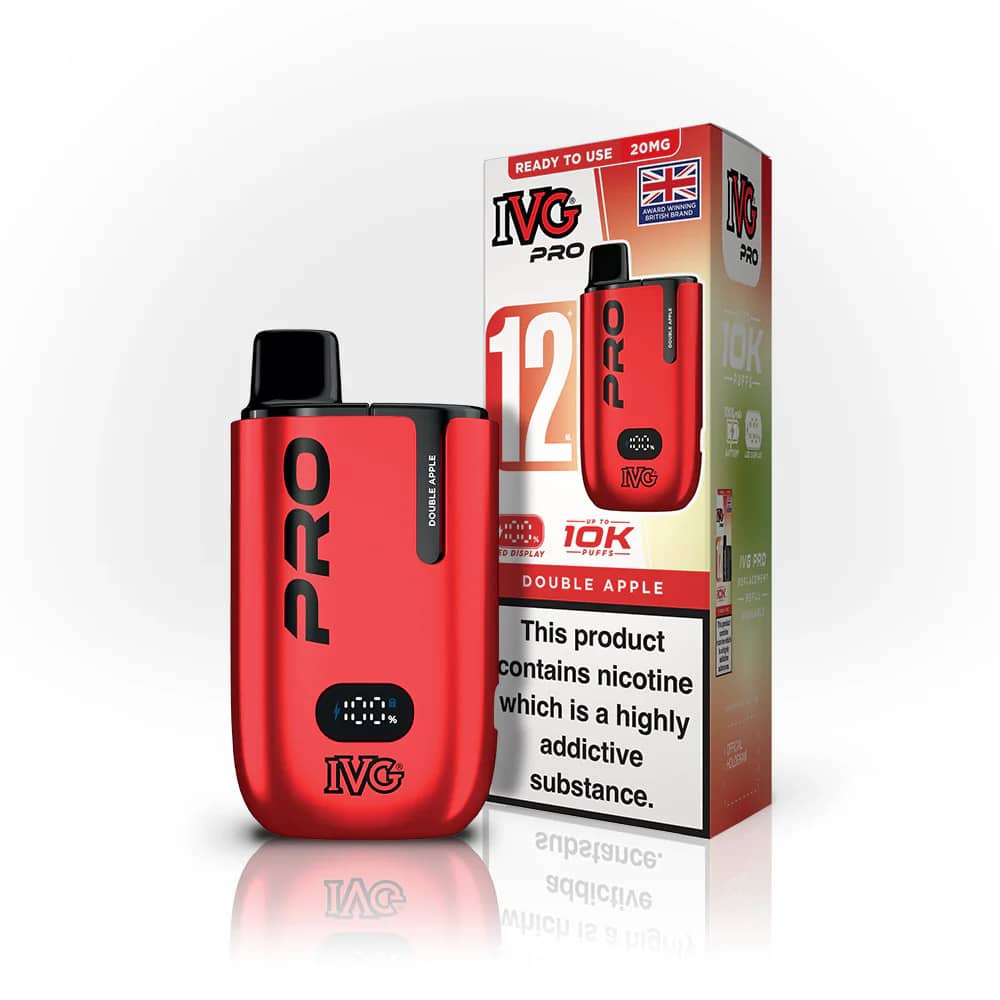 IVG Pro 10k Prefilled Pod Vape Kit Double Apple