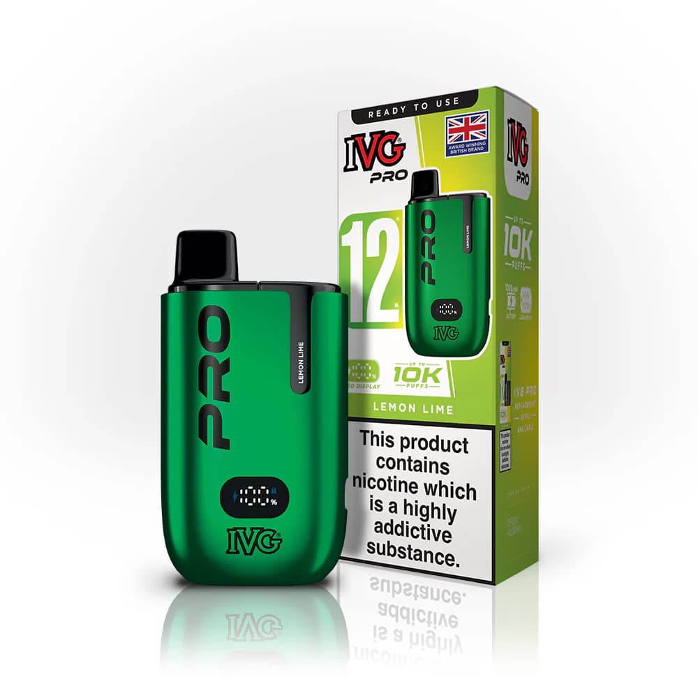 IVG Pro 10k Prefilled Pod Vape Kit Lemon Lime