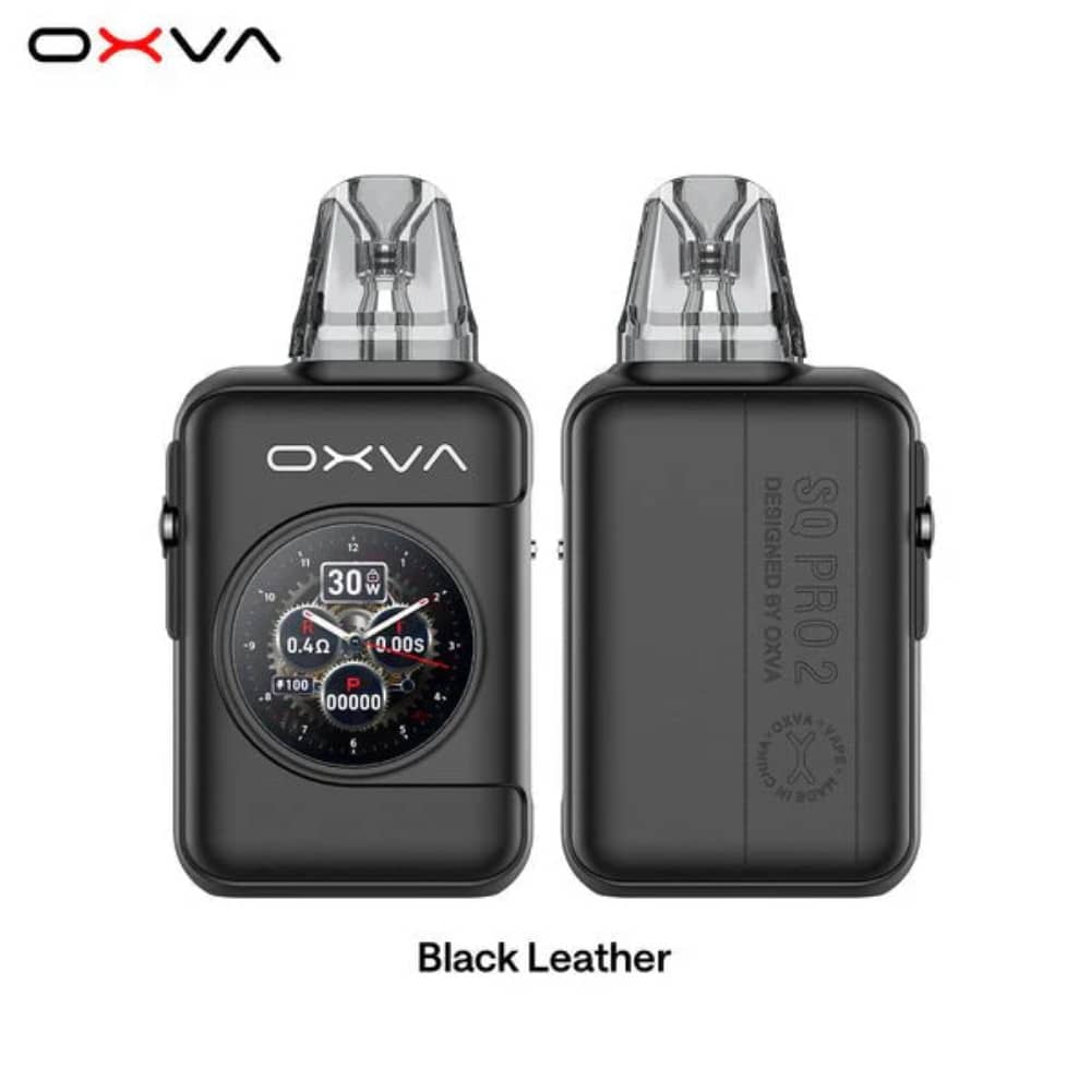 Oxva Xlim SQ Pro 2 Vape Pod Kit Black Leather