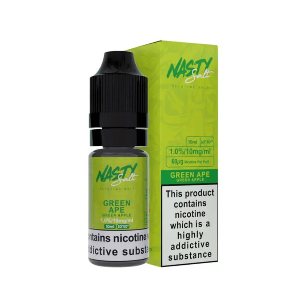 Nasty Juice Nic Salts e liquids 10ml Green Ape 20mg