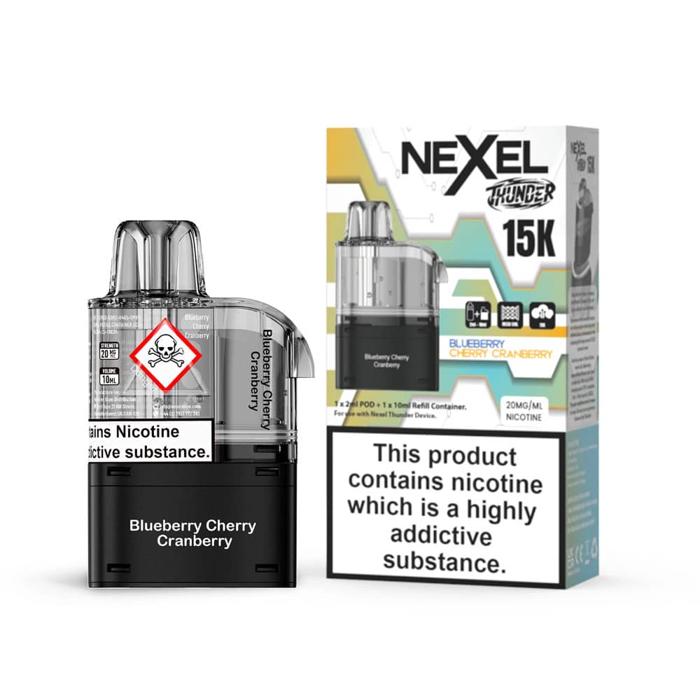 Nexel Thunder 15k Pods Blueberry Cherry Cranberry