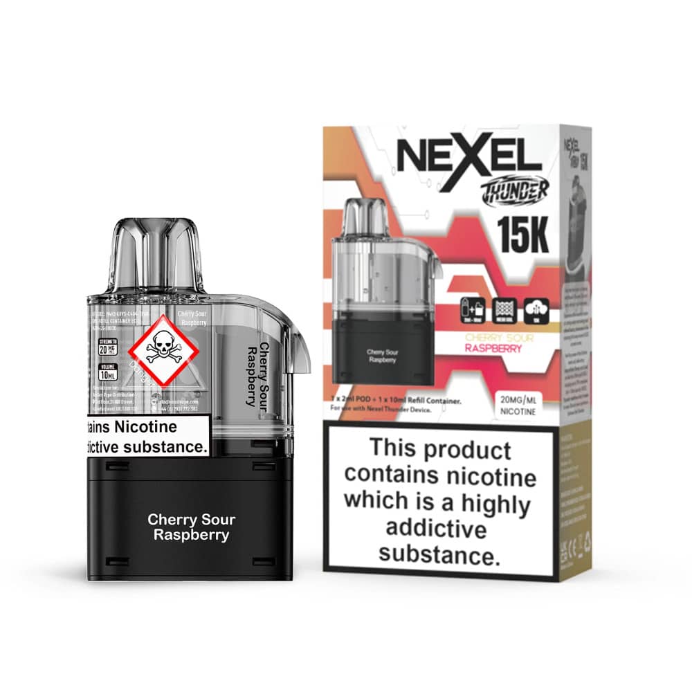 Nexel Thunder 15k Pods Cherry Sour Raspberry
