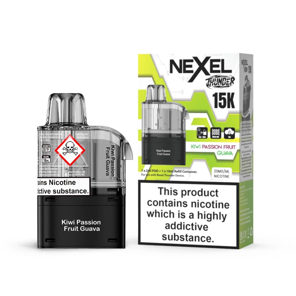 Nexel Thunder 15k Pods Kiwi Passionfruit Guava