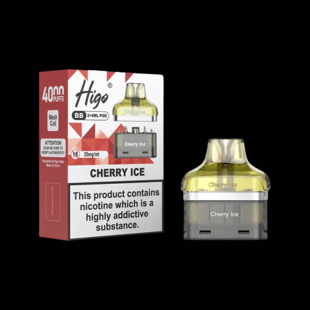 Higo BB 4000 Prefilled Refill Pods Cherry Ice
